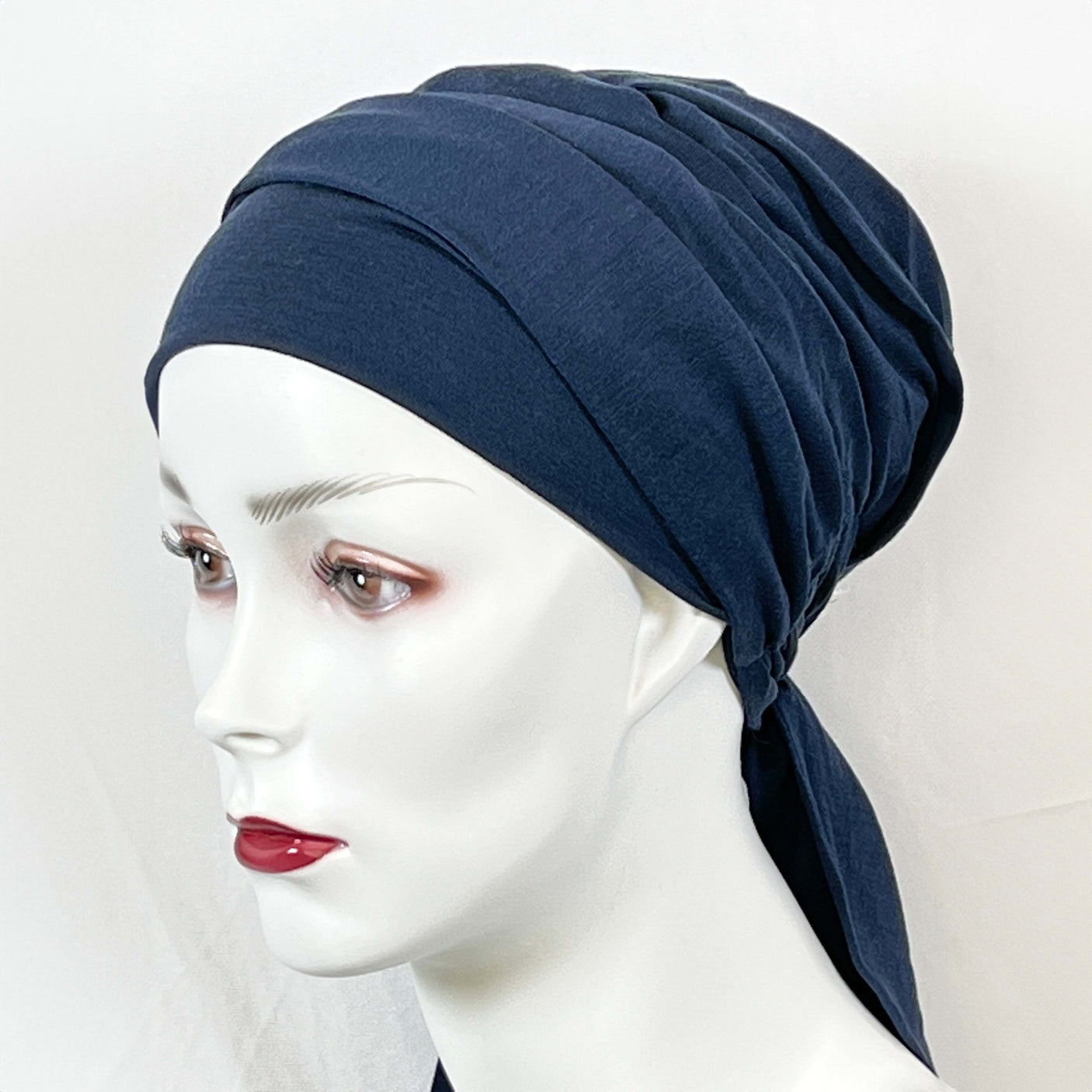 Turban Unifarben mit Band