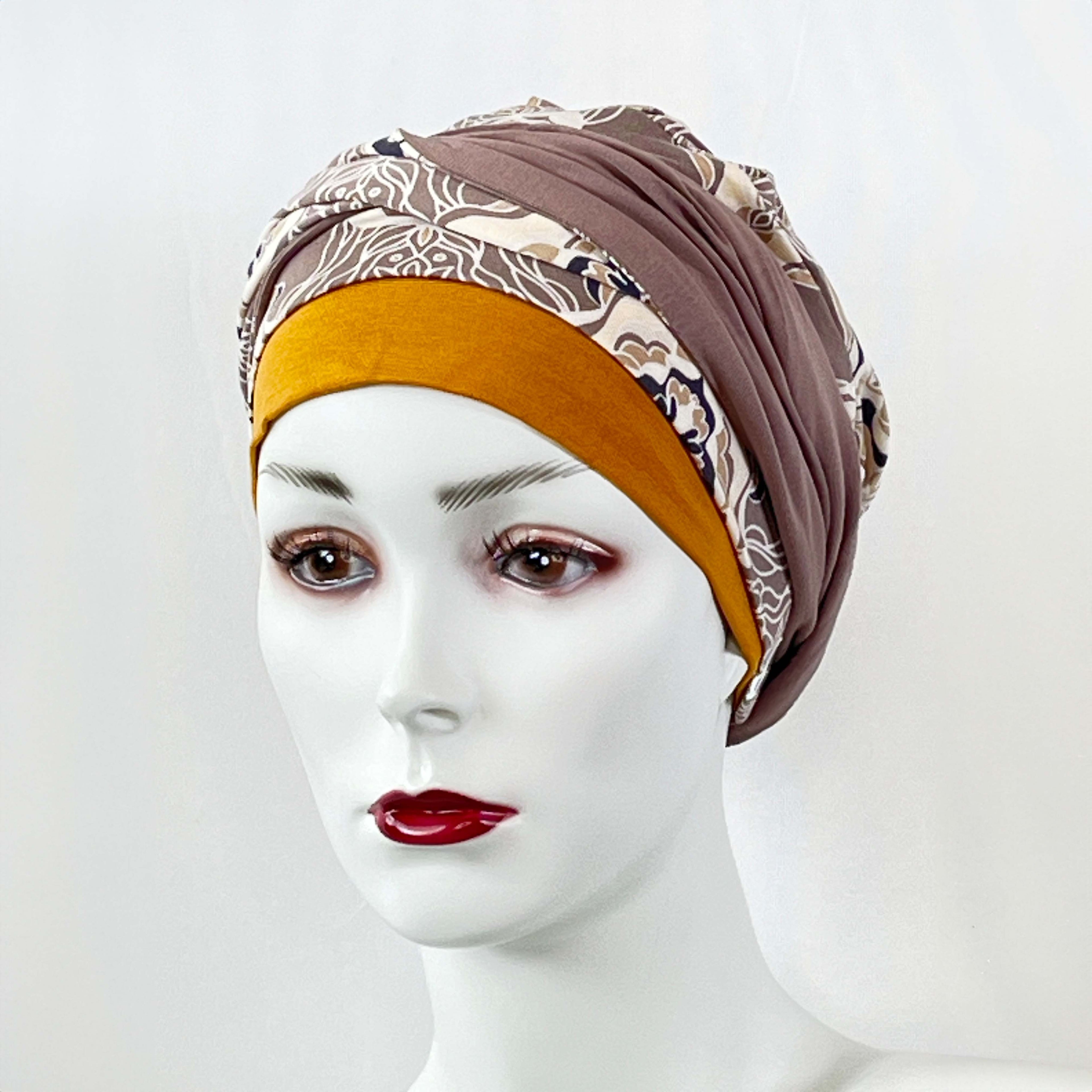 Zweiteiler aus Mützen und Untermützen mit Printdruck