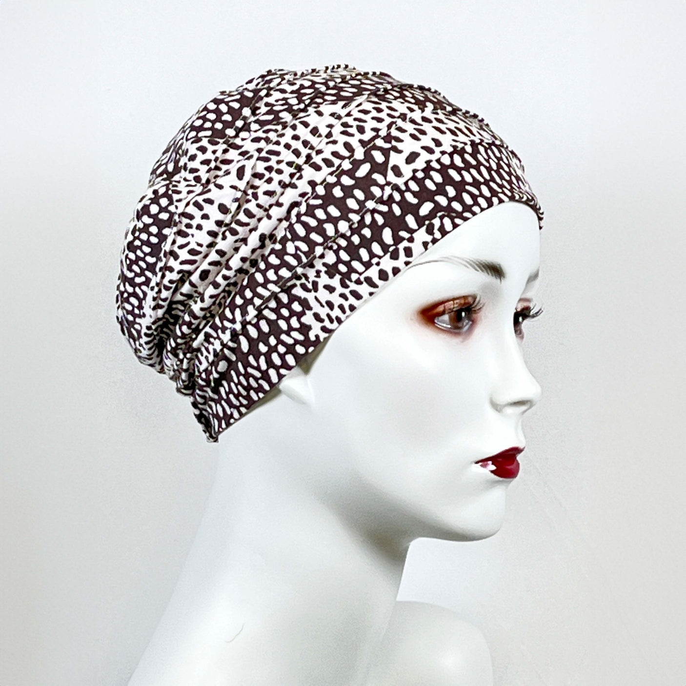 Chemo Mützen Printdruck Bambus unterfüttert