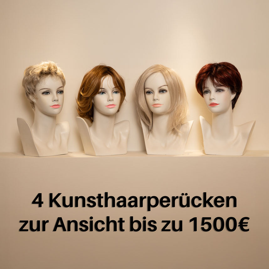 4 Kunsthaarperücke zur Ansicht bis zu 1500€