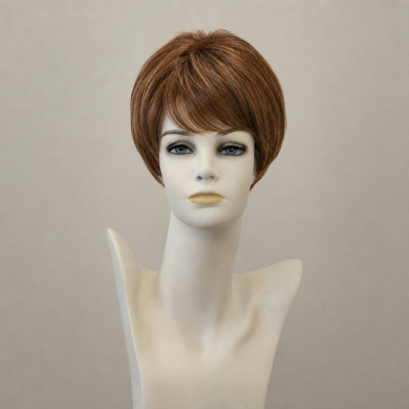 Adriana RH Perücke: Terracotta-Mix-Root, mittellang, wellig