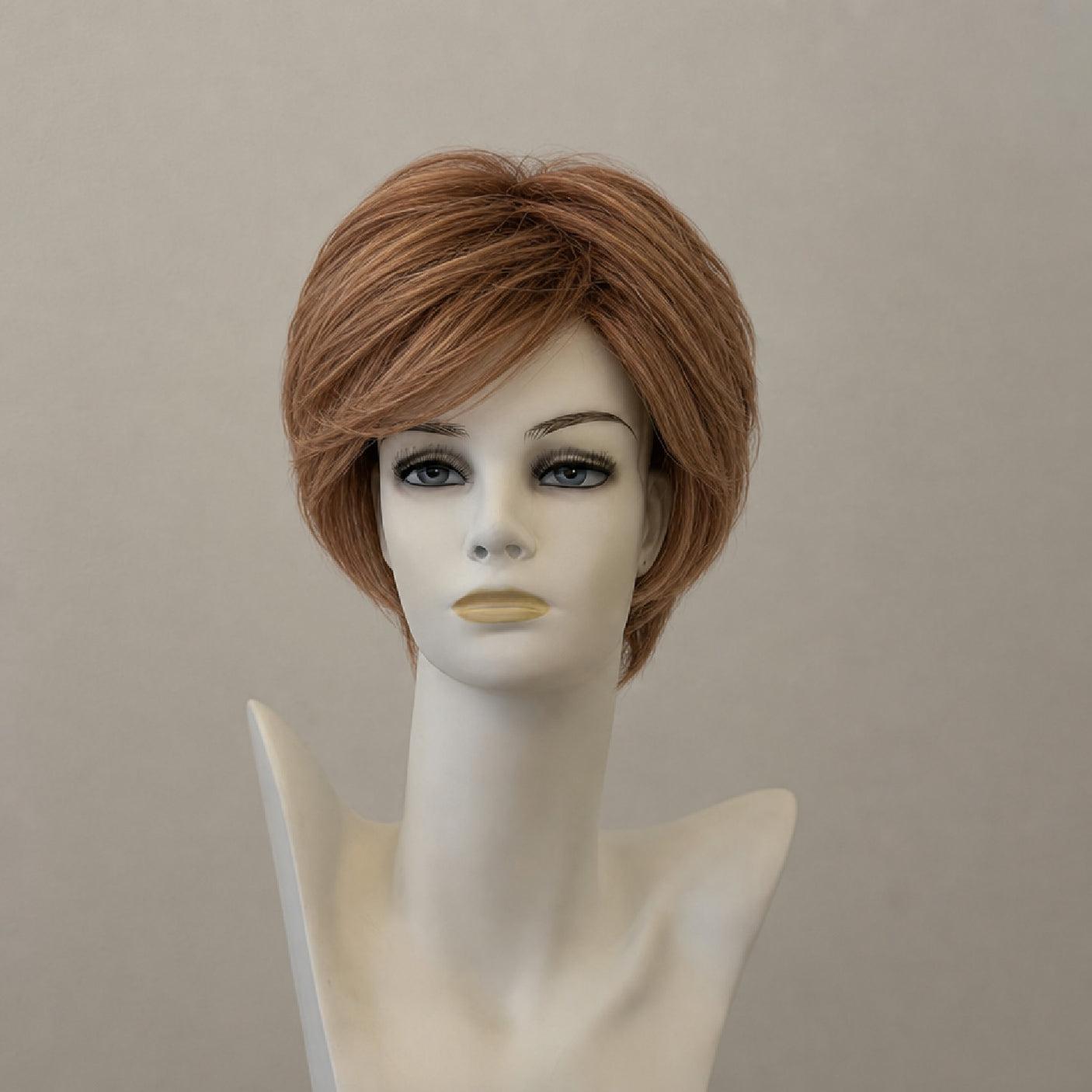 Kurze braune Perücke Aschley Deluxe Lace mit Balayage-Effekt