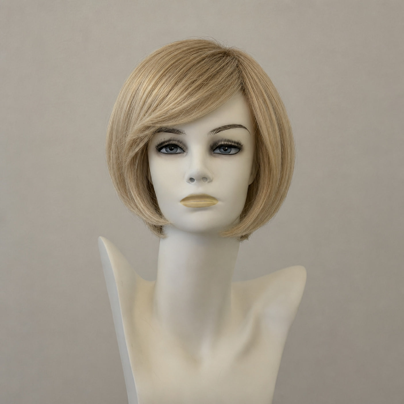 Kurze blonde Perücke mit Lichteffekten und Lace Front
