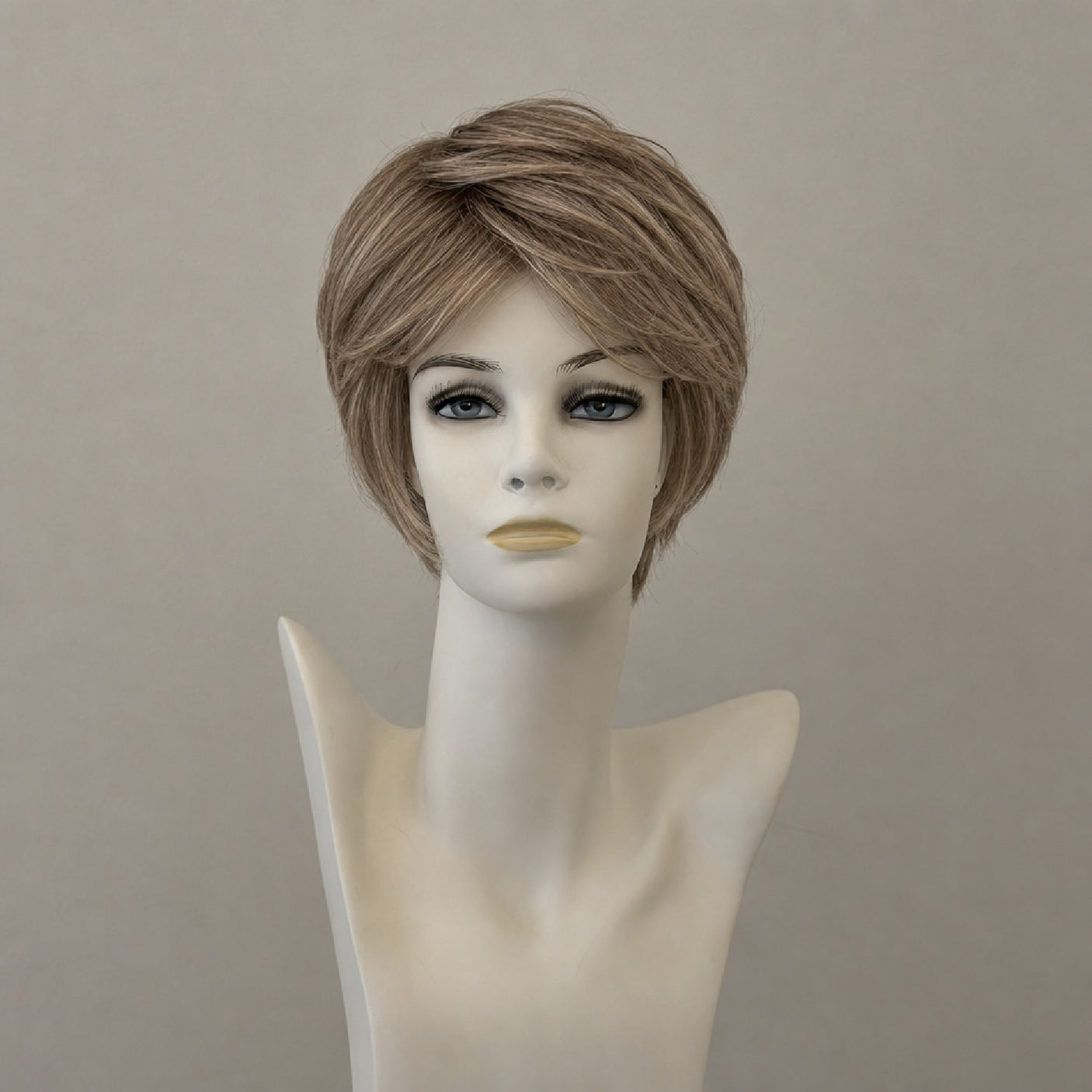 Ashley Mono Lace 36: glatte, kastanienbraune Perücke, mittellange Ponyfranse