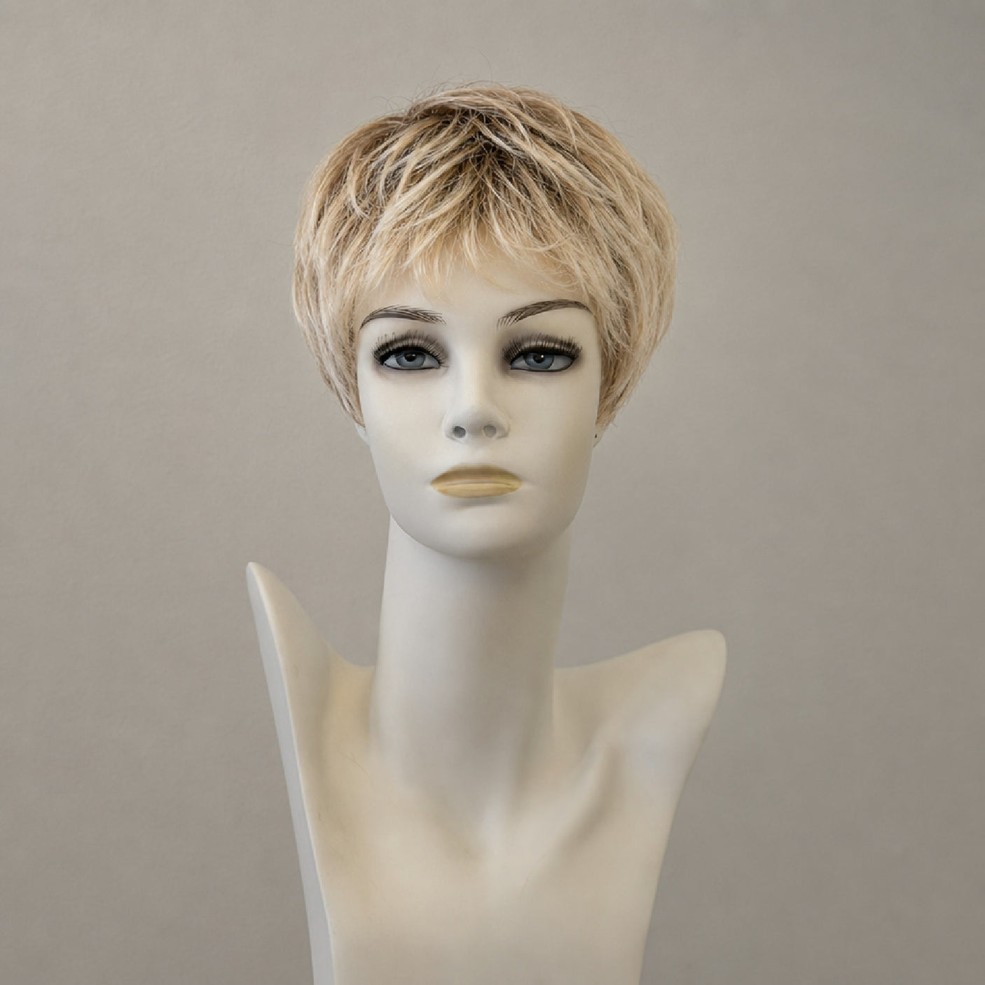Bob mittellang, champagne-farben, mit Highlights