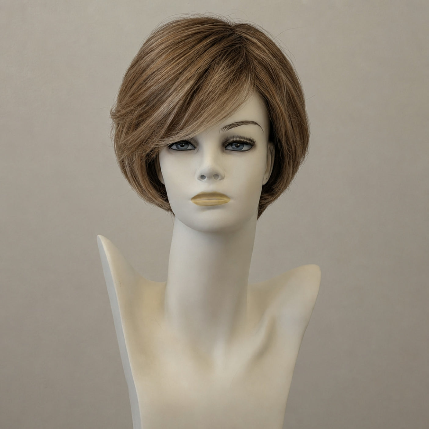 Blonde Perücke Ombré, schulterlang, glatt, Lace-Front.