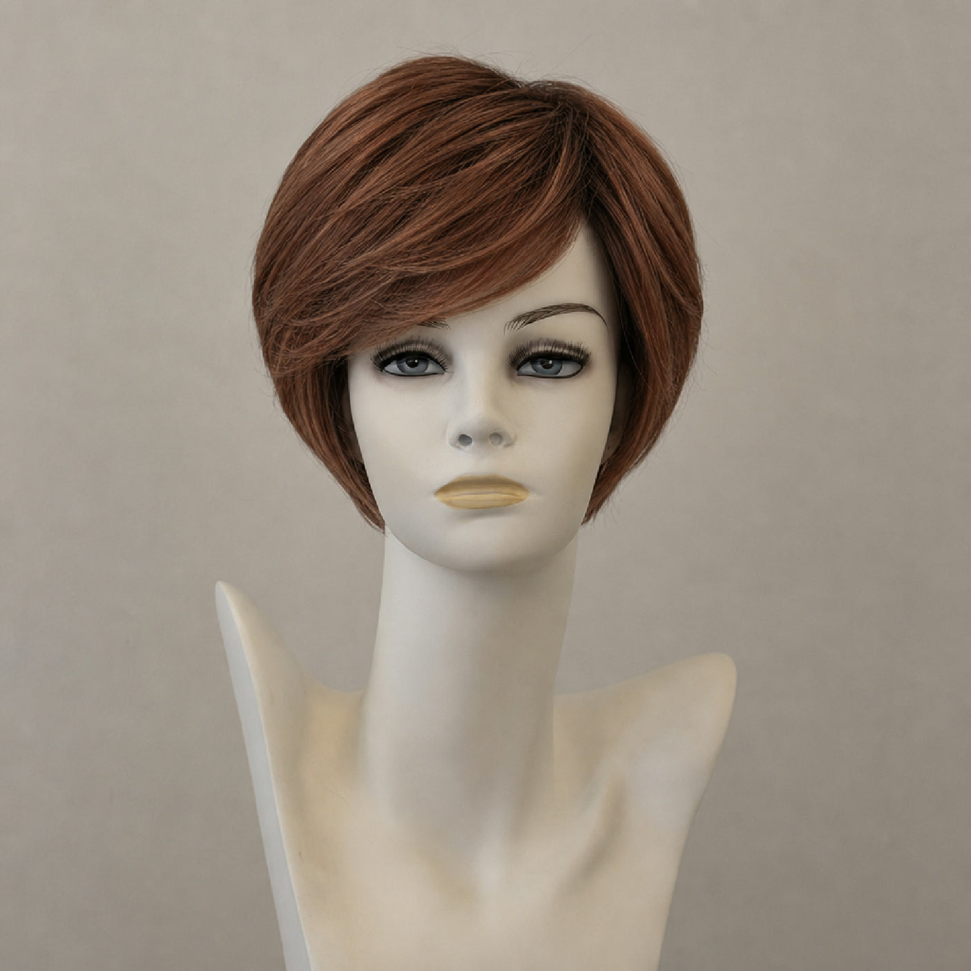 Kurze blonde Perücke, Stufenschnitt, Lacefront, Kunsthaar