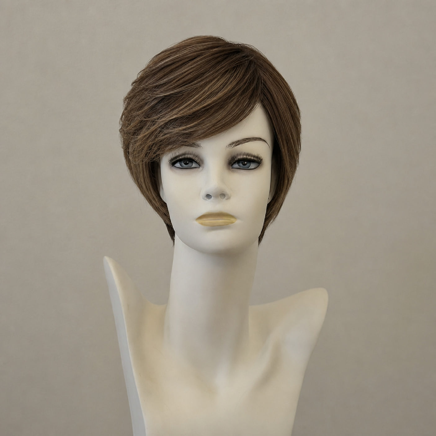 Kurze blonde Perücke, mittellang, Lace-Front, Monofilament-Oberteil