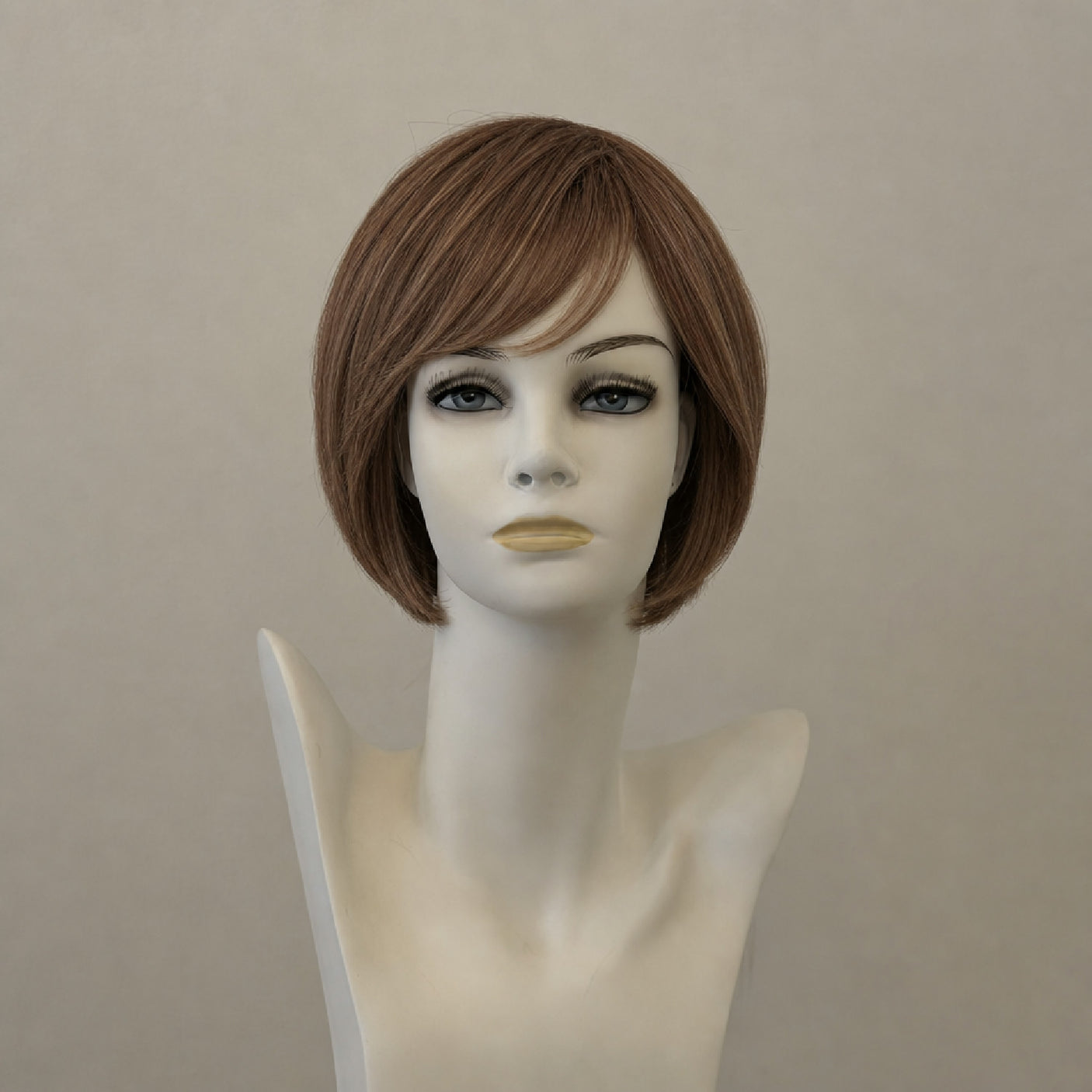 Perücke Catwalk A Light Mono Lace Large, schulterlang, braun mit blonden Highlights