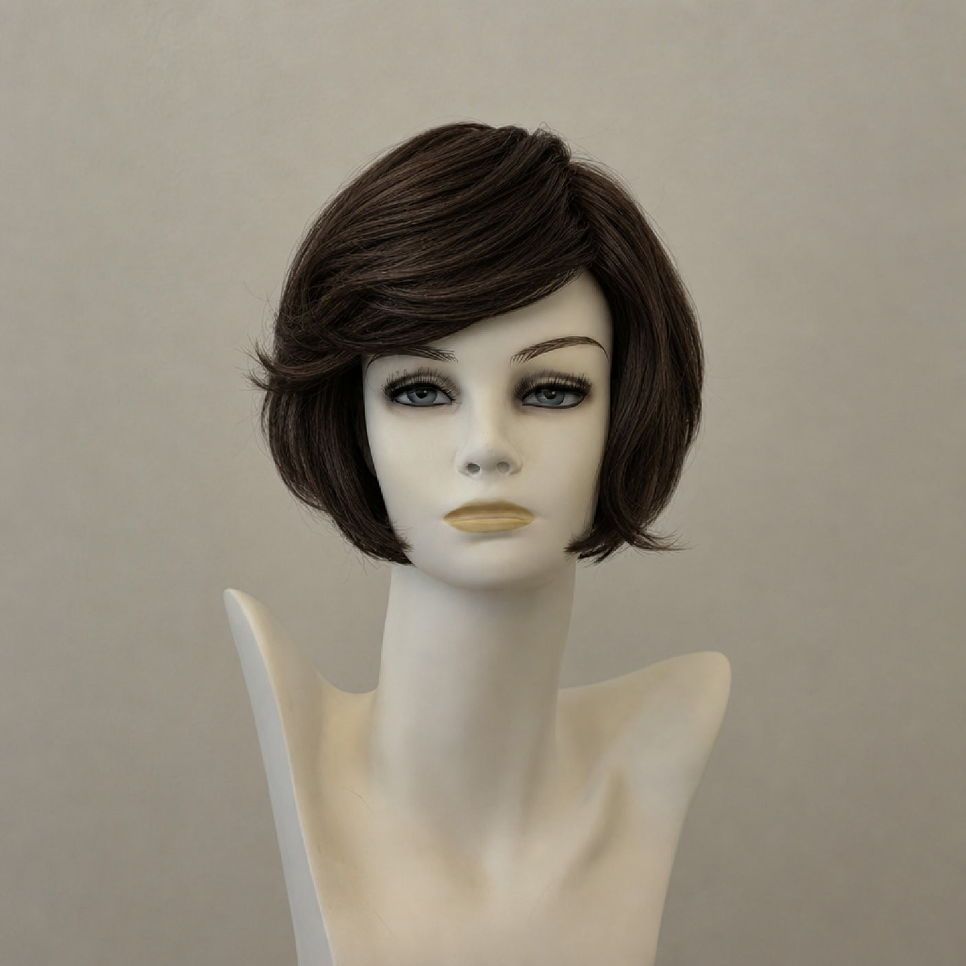 Perücke Catwalk Deluxe Super lang gewellt braun mit Highlights
