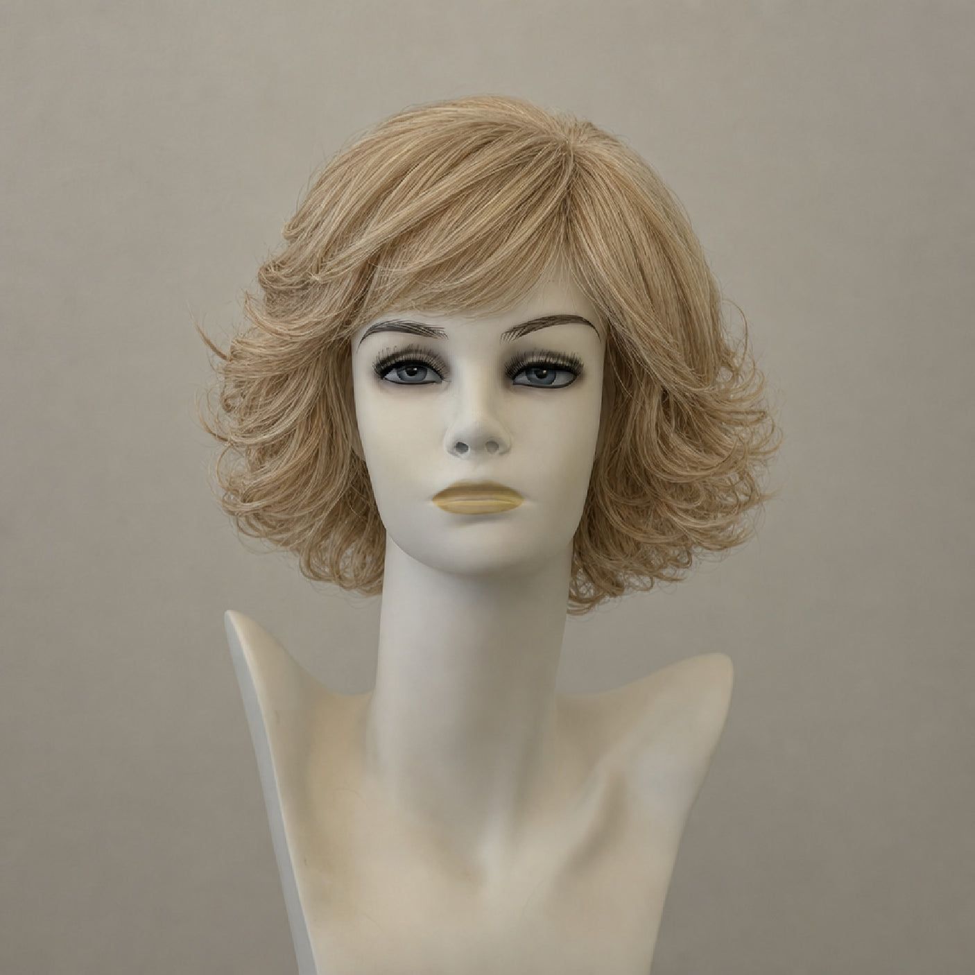 Chantal Mono Lace Perücke, lang, gesträhnt, braun/beige