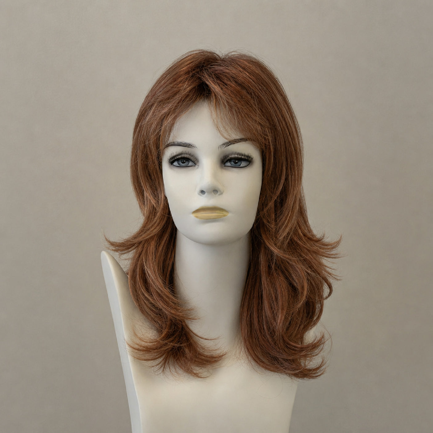Cloe Mono Perücke: Mittellanges Honigblond mit Highlights