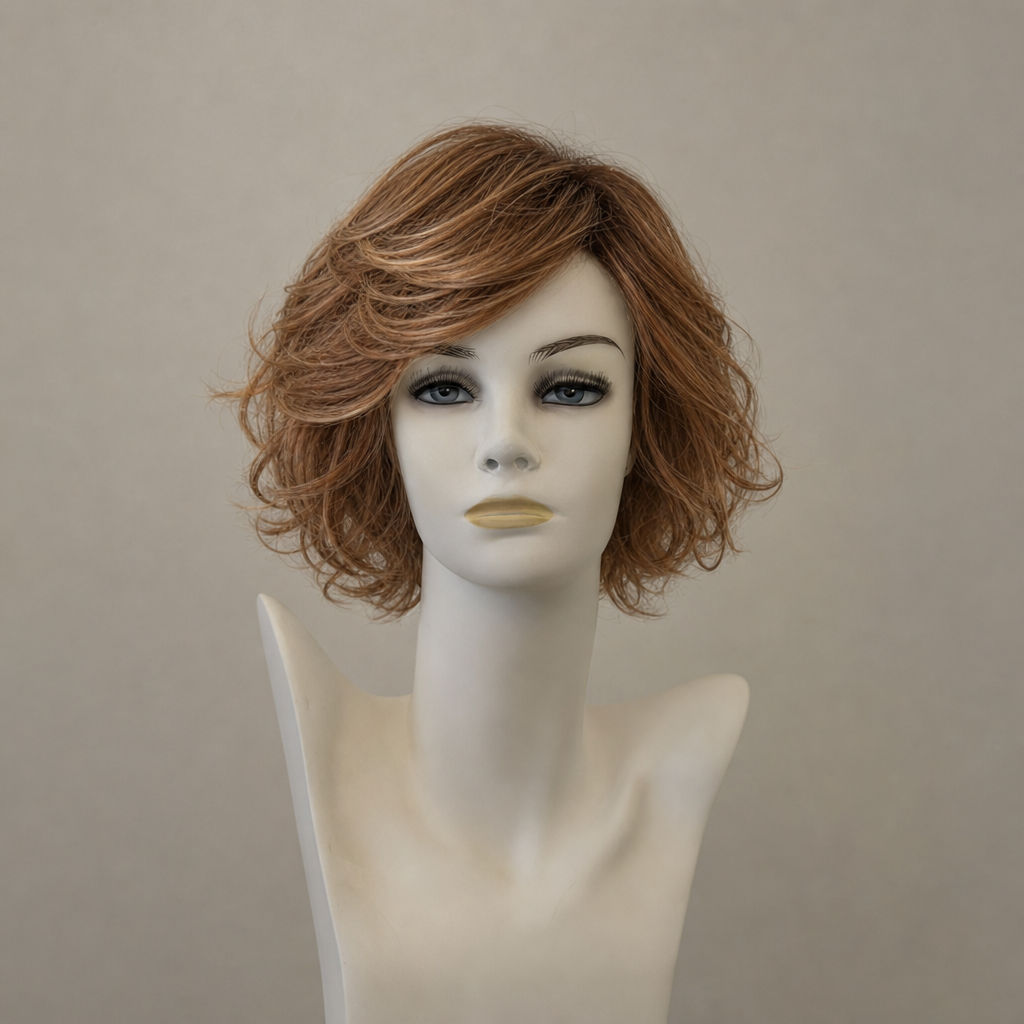 Cosmo Brigitte Mono Lace Perücke, mittellang, honigblond mit Highlights
