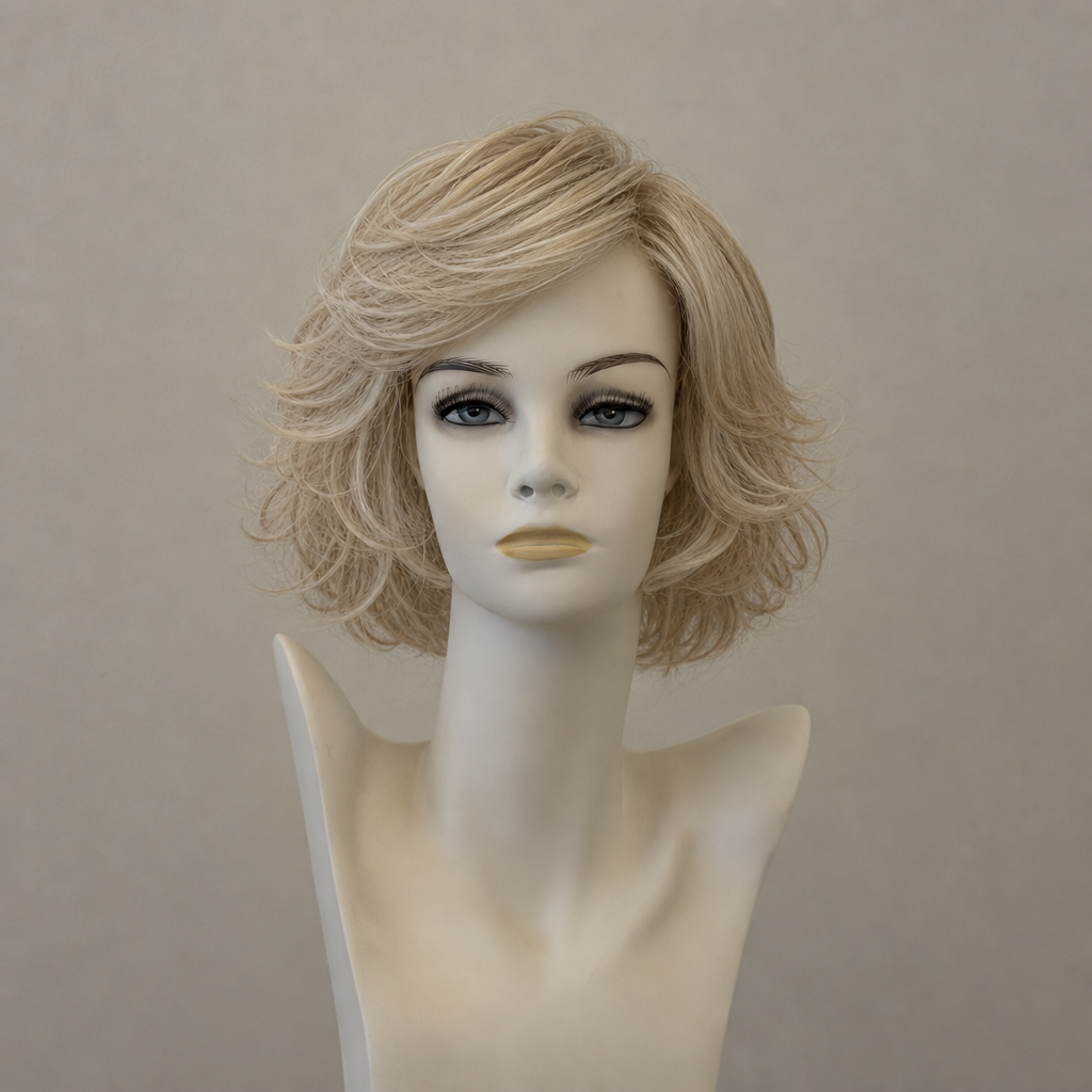 Cosmo Brigitte Mono Lace in Braun mit schulterlangem, gewelltem Haar