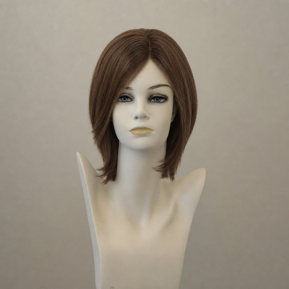 Duo Fiber Lynsey Mono Lace Deluxe Perücke, mittellange braune Wellen