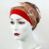 Two-piece set of hats and undercaps with print