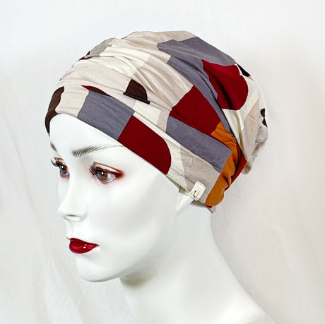 Chemo hats print with band