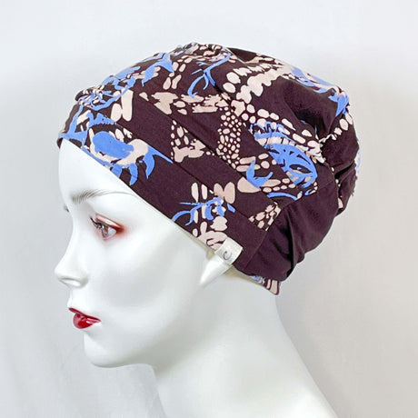 Chemo hats print with band