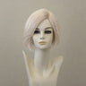 Silberblonde Perücke mit Wurzelansatz, mittellang, natürlicher Look
