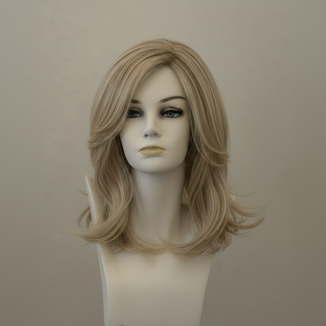 Sandyblonde Perücke mit Wurzeln, Affair Bob