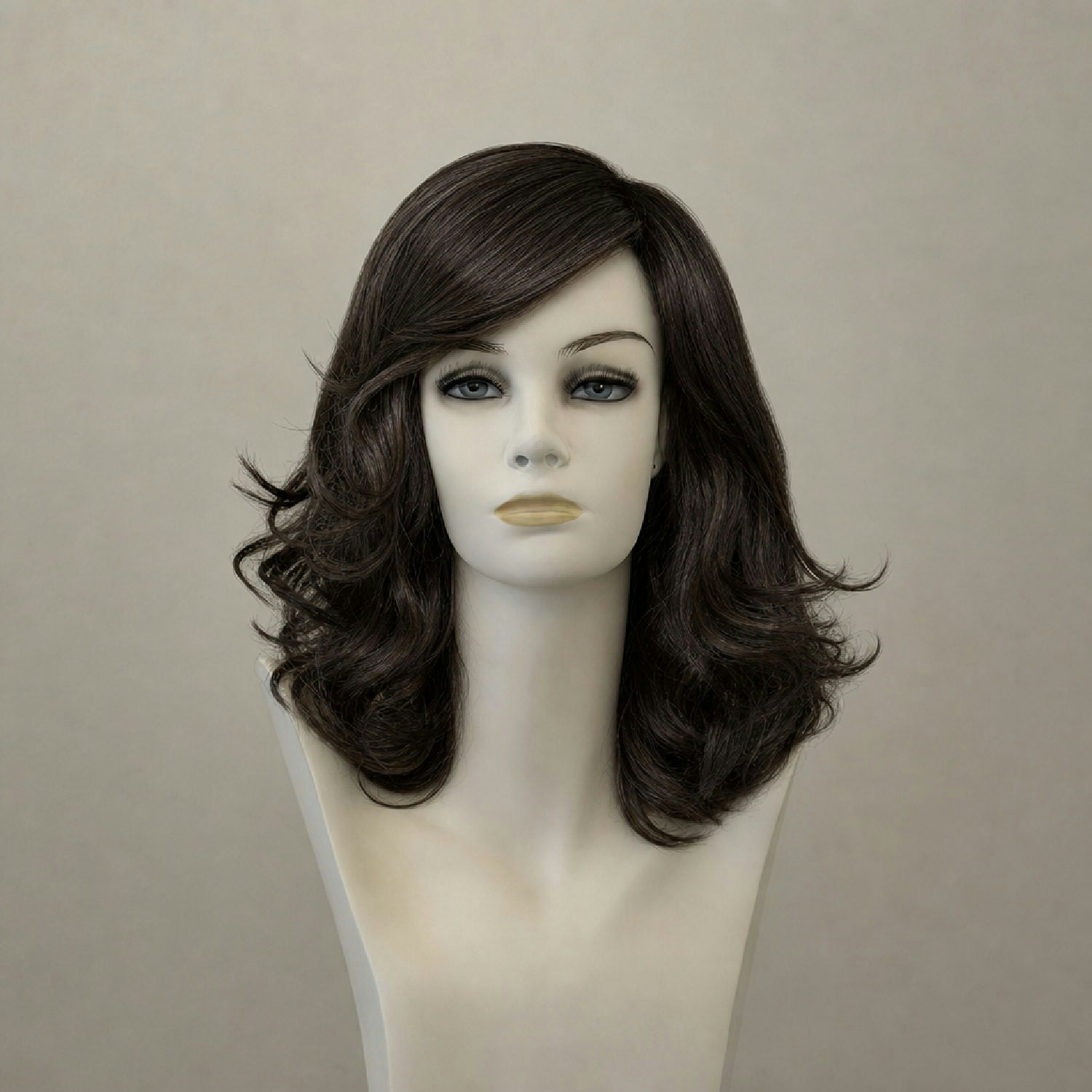 Ahead Small Perücke kurz braun mit Highlights 4/6