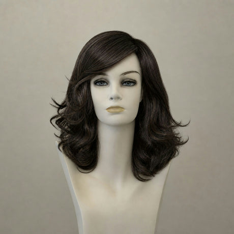 Ahead Small Perücke kurz braun mit Highlights 4/6