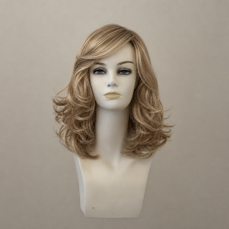 Champagne Rooted Perücke Alea, mittellang, mit Highlights