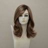 Kurze blonde Perücke Alesia mit Karamell-Highlights, Mono Lace Soft