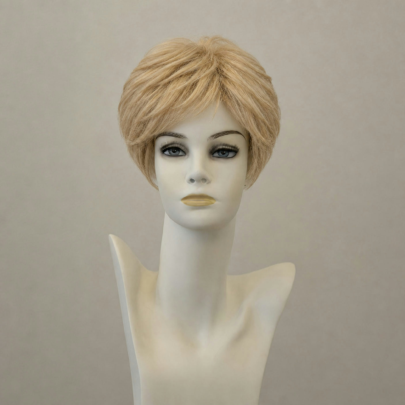 Braune Perücke Alexa Mono Lace, lang, offen fallend, täuschend echt