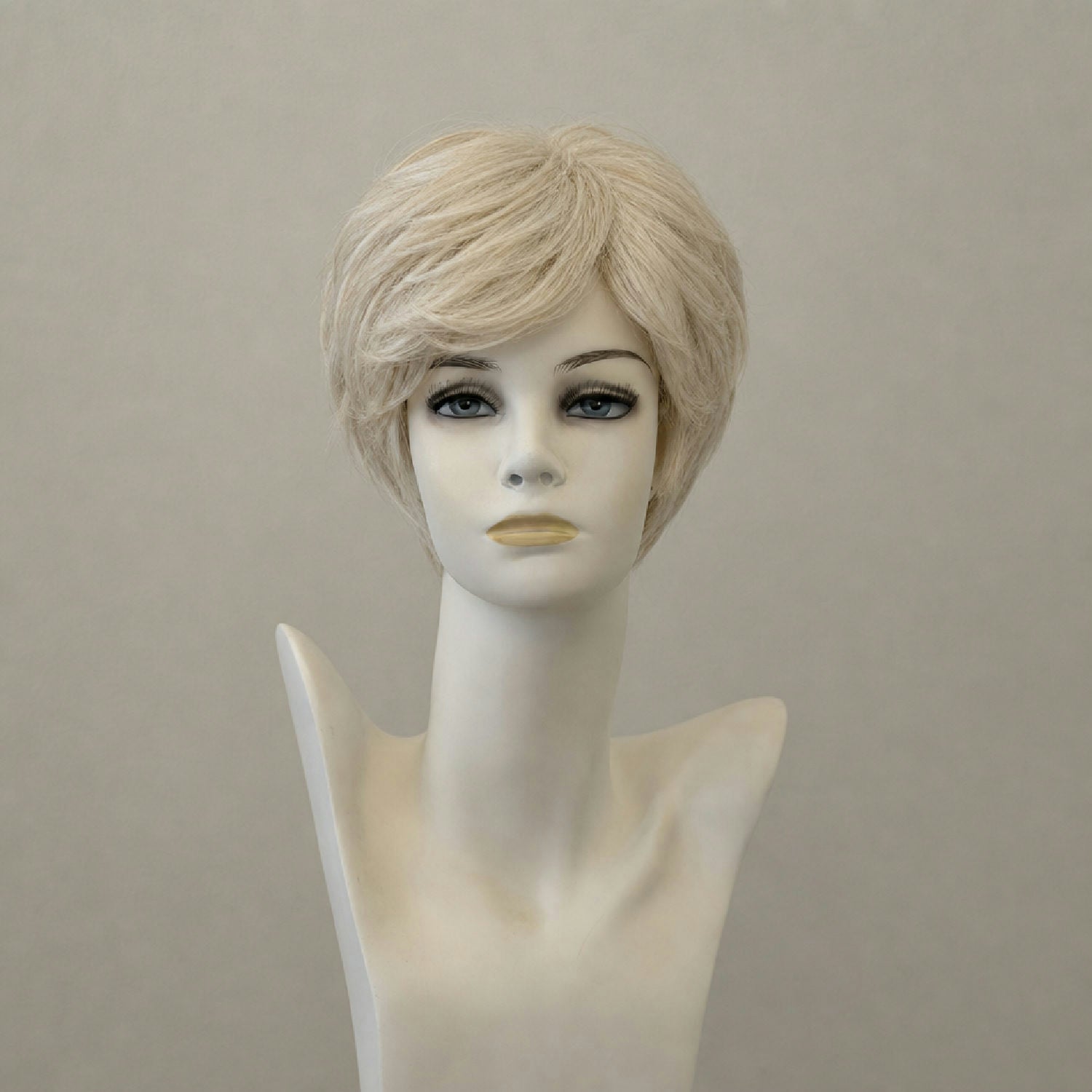 Kurze braun-blonde Bob-Perücke mit Monofilament und Lace Front