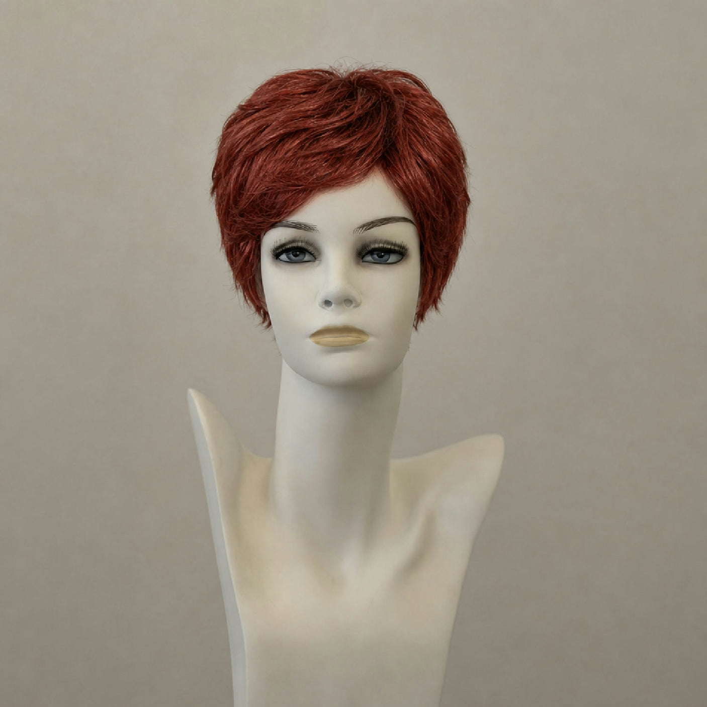 Perücke Alexa Mono Lace, schulterlang, leuchtendes Rot