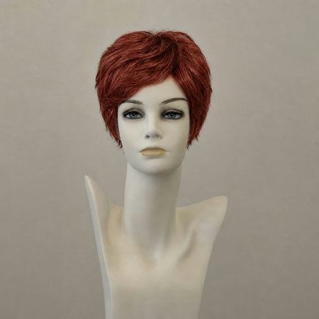 Perücke Alexa Mono Lace, schulterlang, leuchtendes Rot