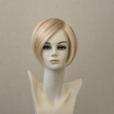 Danish Blond Bob Perücke mit dunkelblondem Ansatz und Monofilament-Oberteil