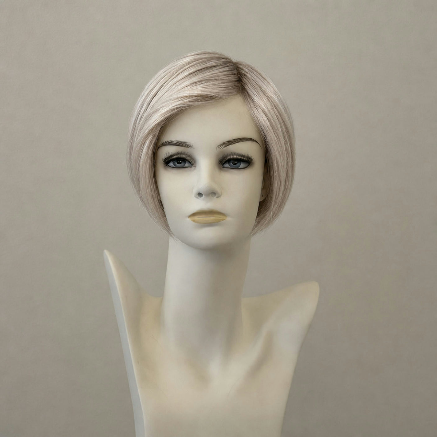 Perücke Amy Deluxe, Kunsthaar, schulterlang, weiß-blond gemischt