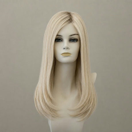 Lange Perücke Anastasia, schwedischer Blond-Ansatz