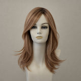 Terracotta Gold Lacefront Perücke – lang, gewellt