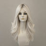 Wellenbob Perücke in Dunkelbraun/Grau, Lace Front