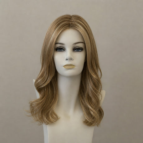 Getönte Ombré-Perücke Mediumblond/Dänischblond, mittellang