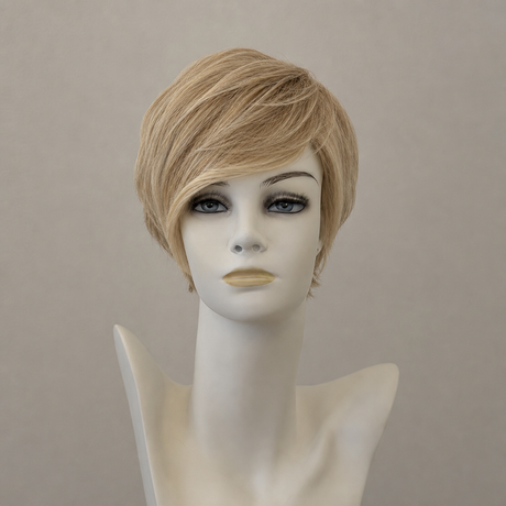 Perücke Angie II Schulterlang Blond Braun Highlights