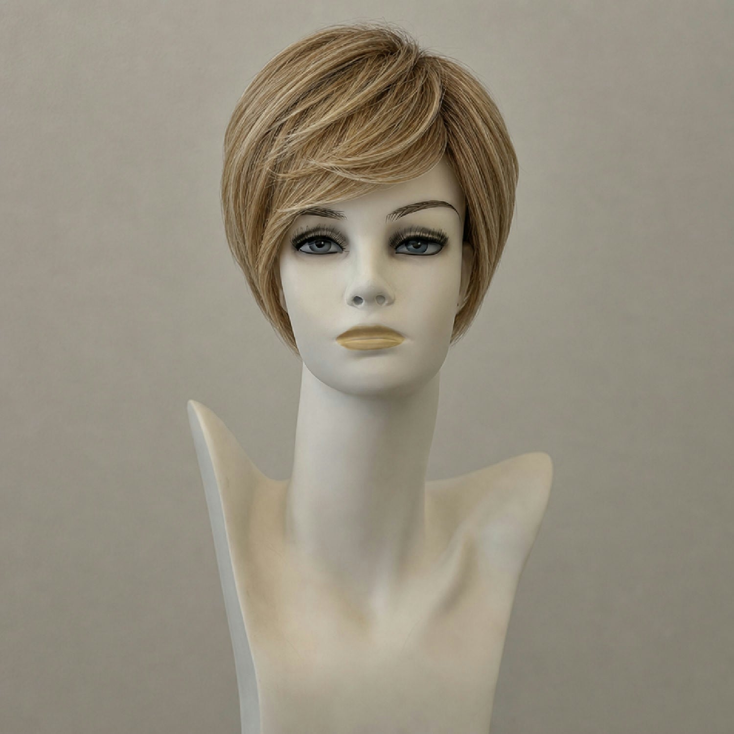 Blonde Perücke "Angie II" – mittellang, wellig
