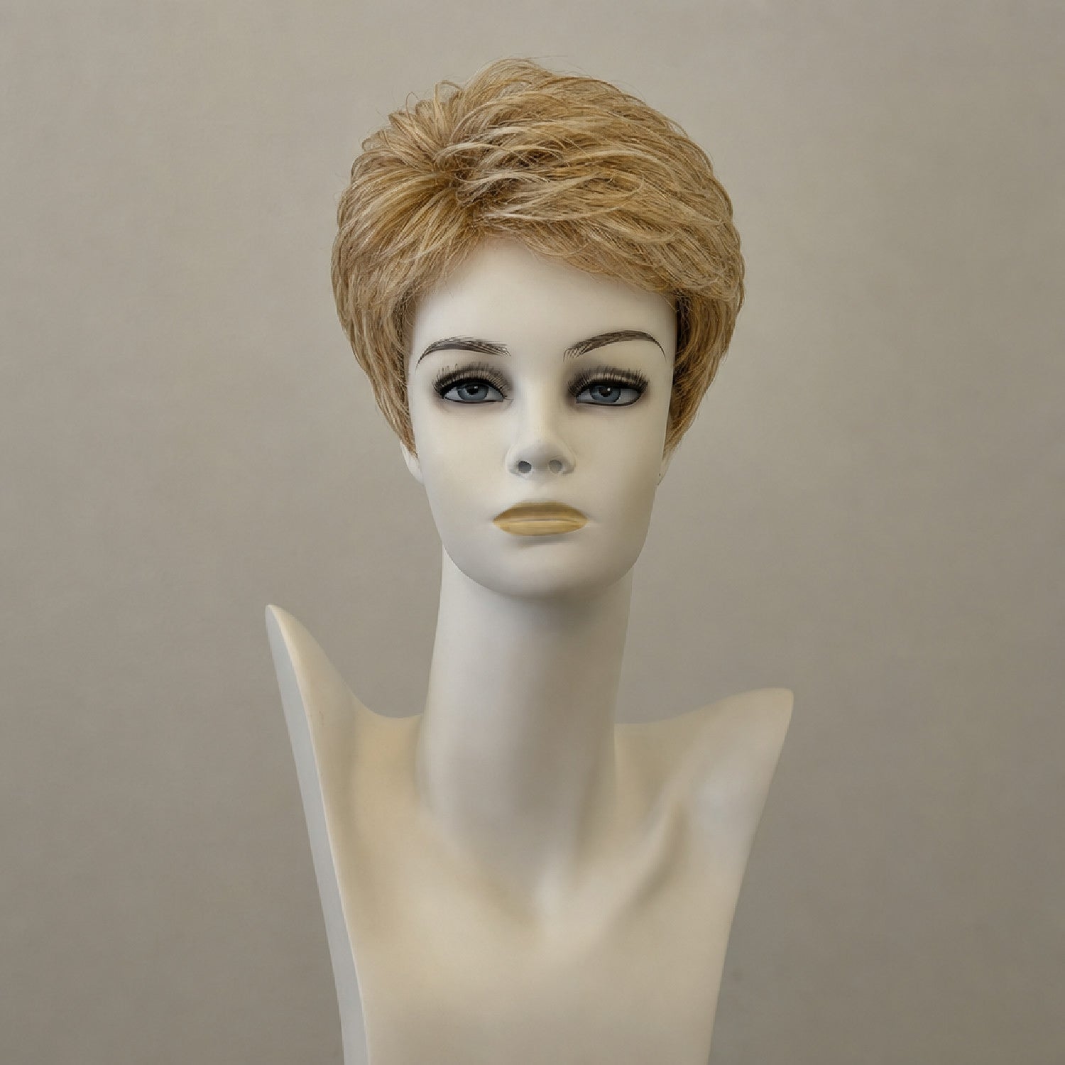 Kurze, braune Bob-Perücke mit Ombré-Effekt und Spitze vorn