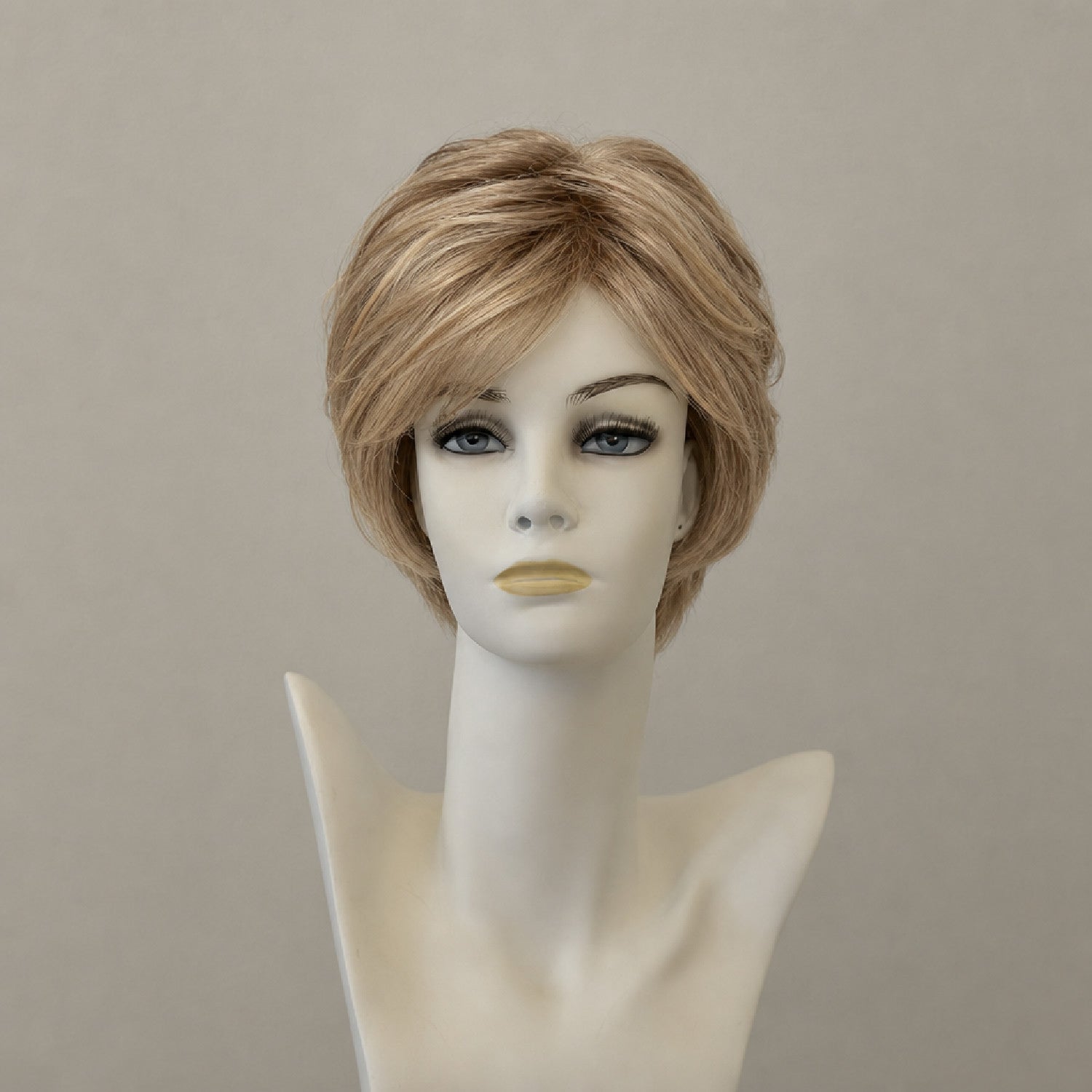 Ashley Deluxe Lace Perücke, frosted (hellblond mit braunen Spitzen)