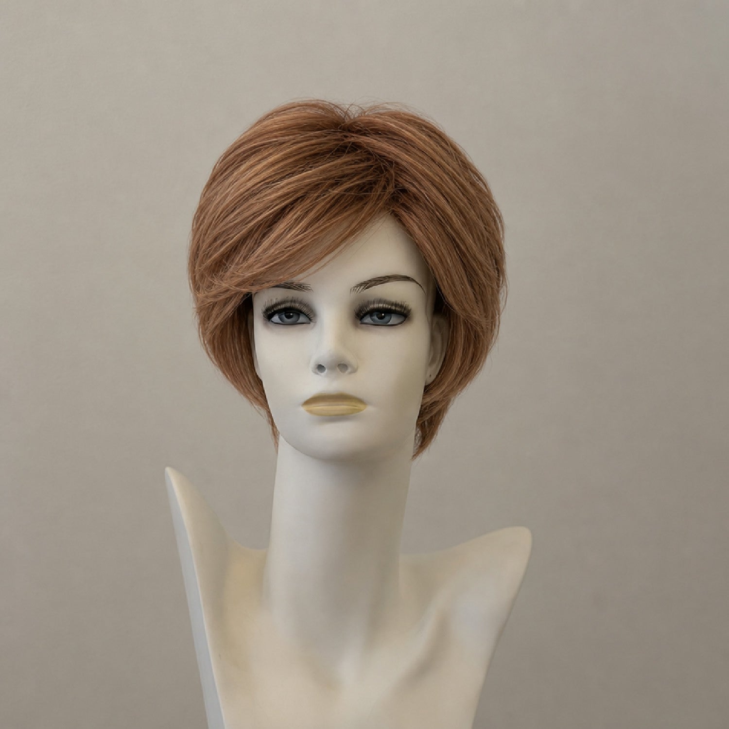 Kurze braune Perücke Aschley Deluxe Lace mit Balayage-Effekt