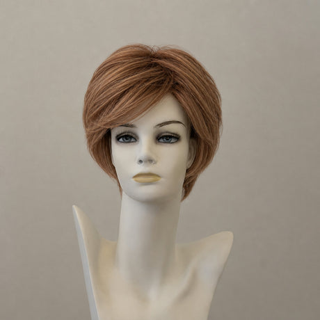 Kurze braune Perücke Aschley Deluxe Lace mit Balayage-Effekt