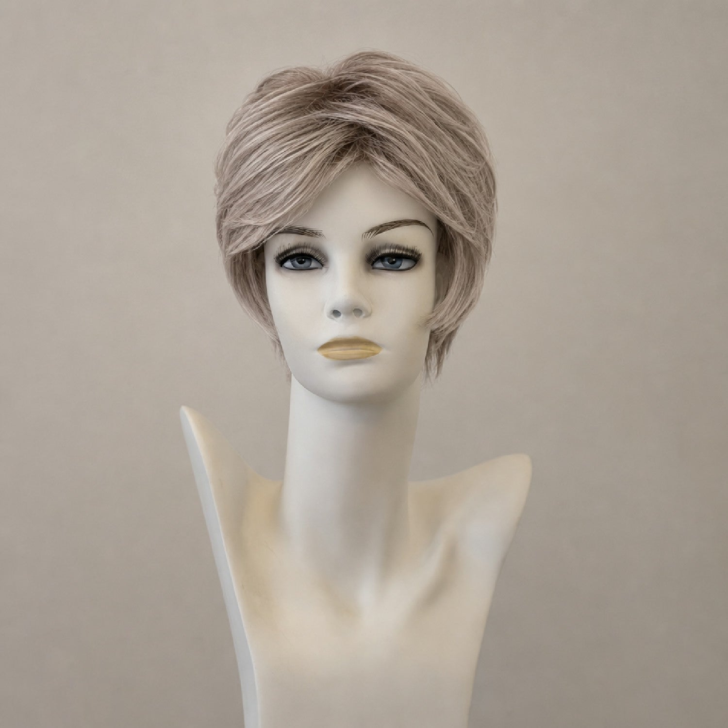 Blonde Echthaarperücke: Ashley mittellang, voluminös, Lace Front