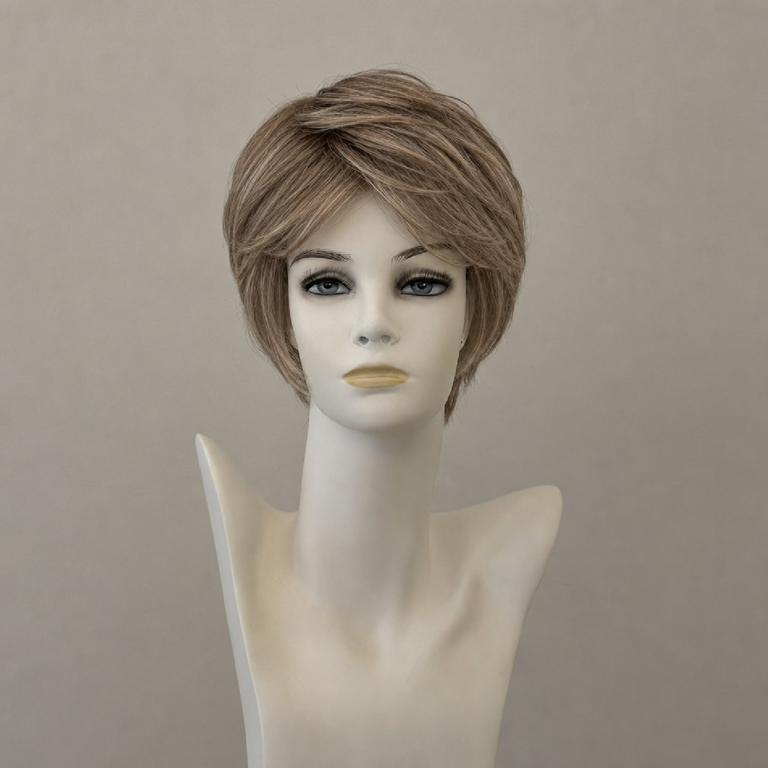 Ashley Mono Lace 36: glatte, kastanienbraune Perücke, mittellange Ponyfranse