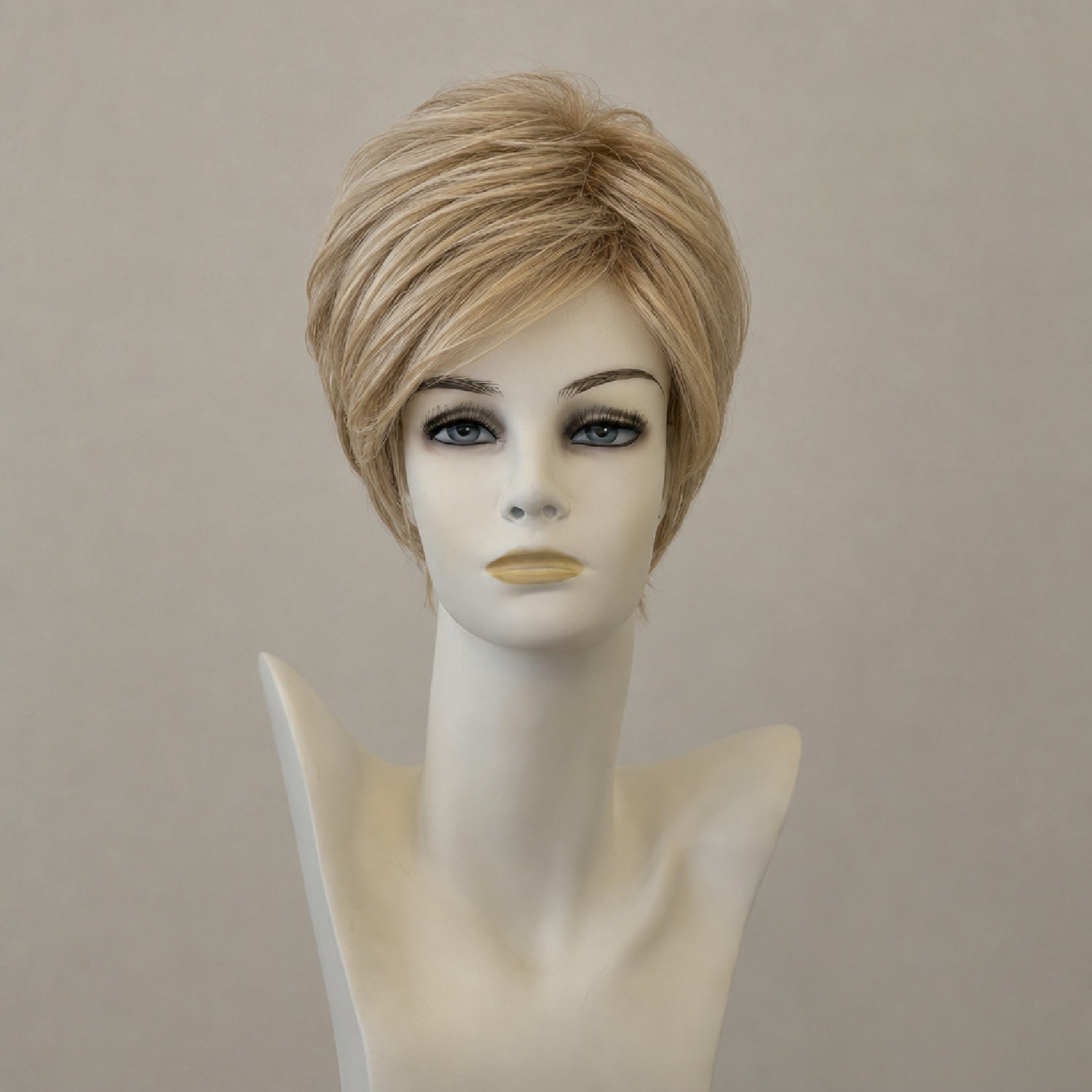 Mittellange, seidige Perücke Frosted (24/18T) mit Lace Front