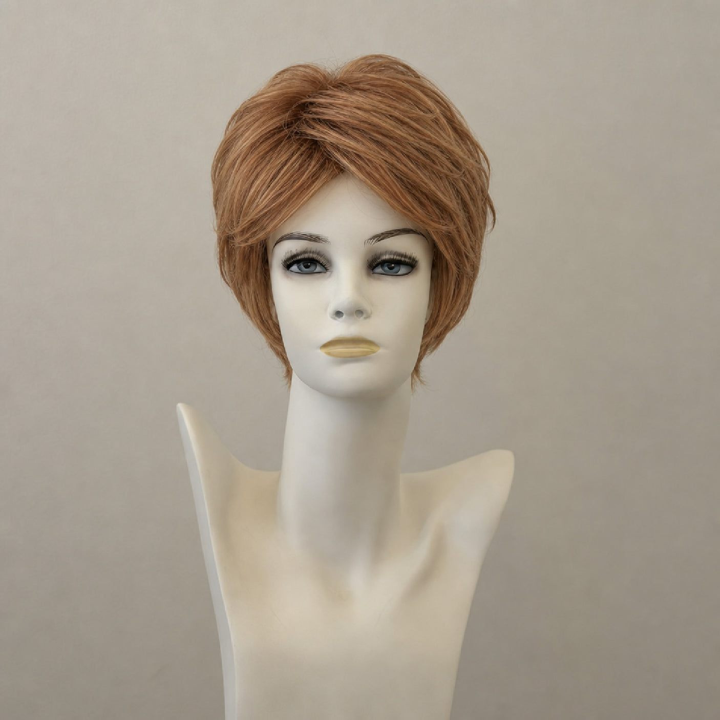 Helle Auburn Perücke, Ashley Mono Lace, mittellang