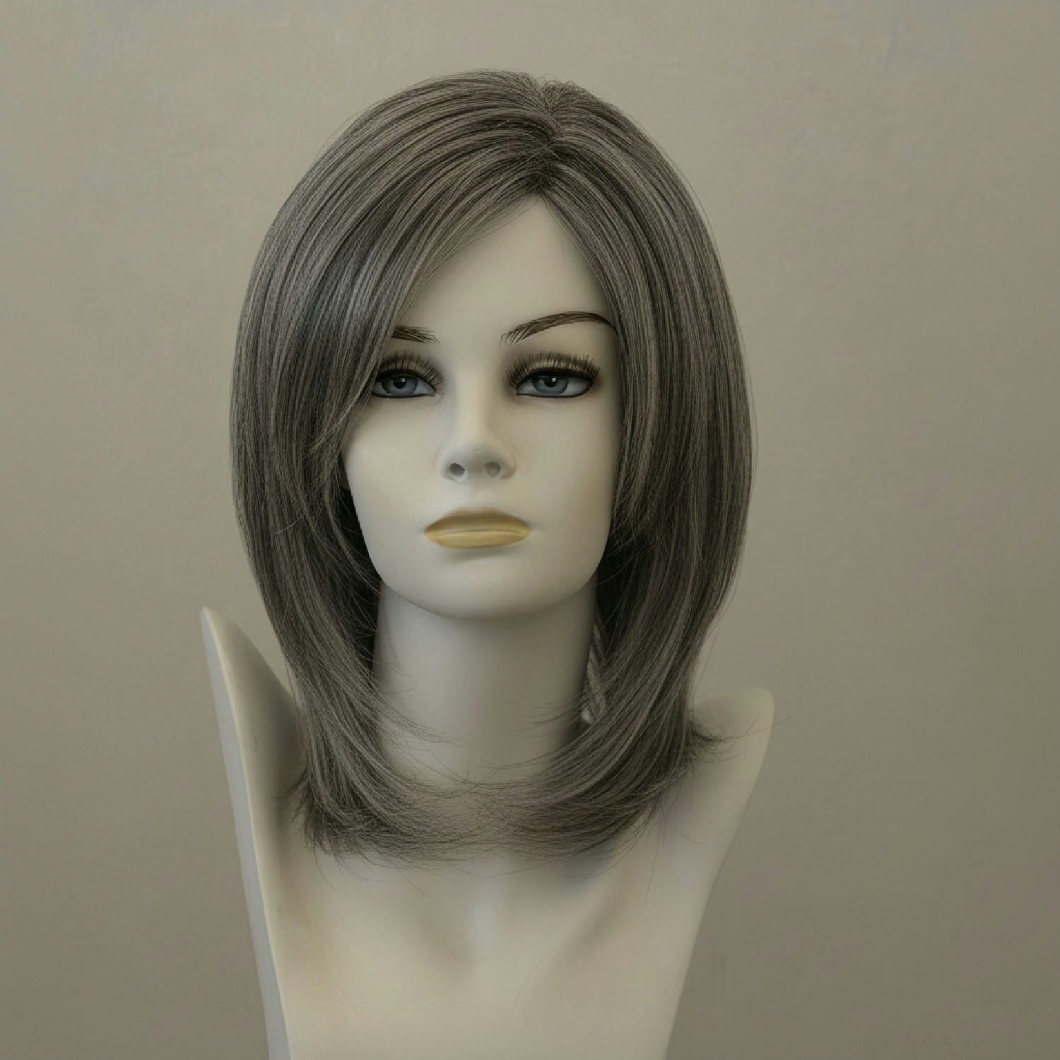 Perücke Attention Lace, lange blonde Locken, 2-farbig