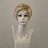 Sandy-blondes, schulterlanges Kunsthaar mit Wurzelansatz, glatt
